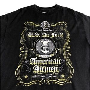 7.62 Design US Air Force Shirt Mens XL Black Hardcore American Airmen Military